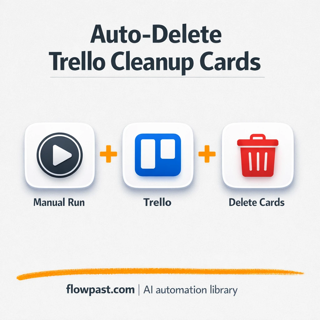 Trello + Google Sheets: log deleted cards cleanly - n8n workflow automation template
