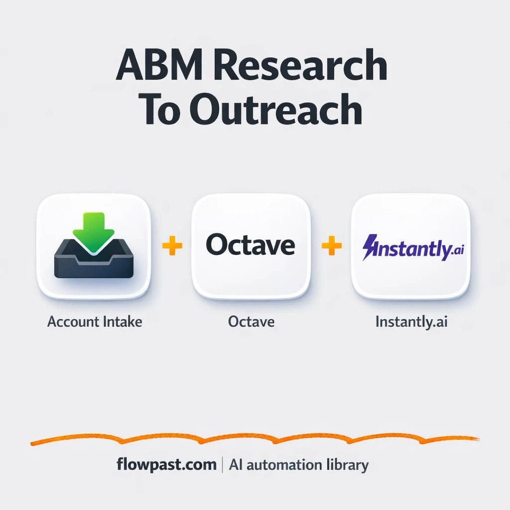 Octave + Instantly.ai: tailored outreach, less busywork - n8n workflow automation template