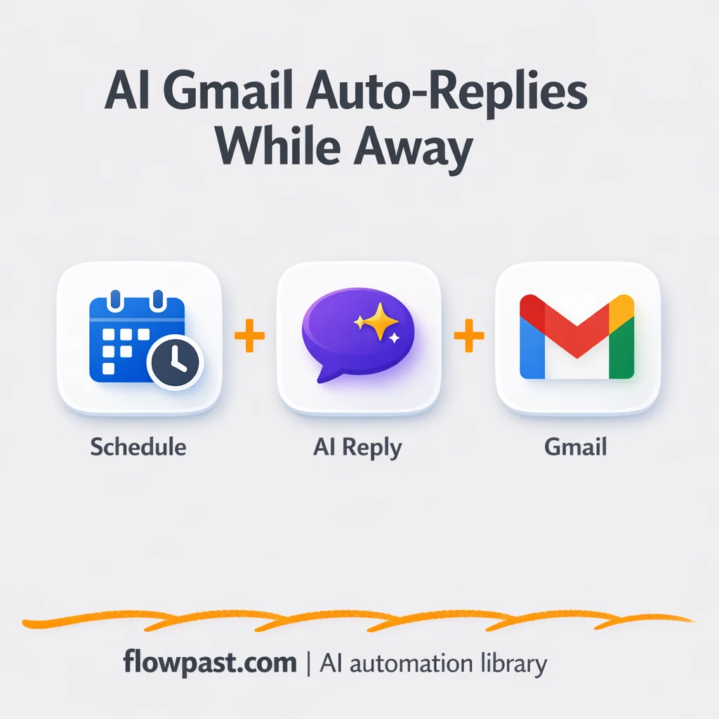 Gmail + OpenAI: smart out of office replies - n8n workflow automation template