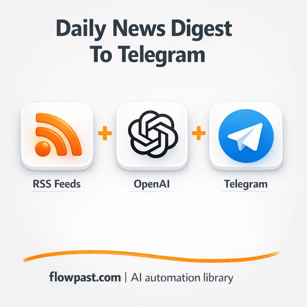 RSS to Zalo and Telegram, a clean daily digest - n8n workflow automation template