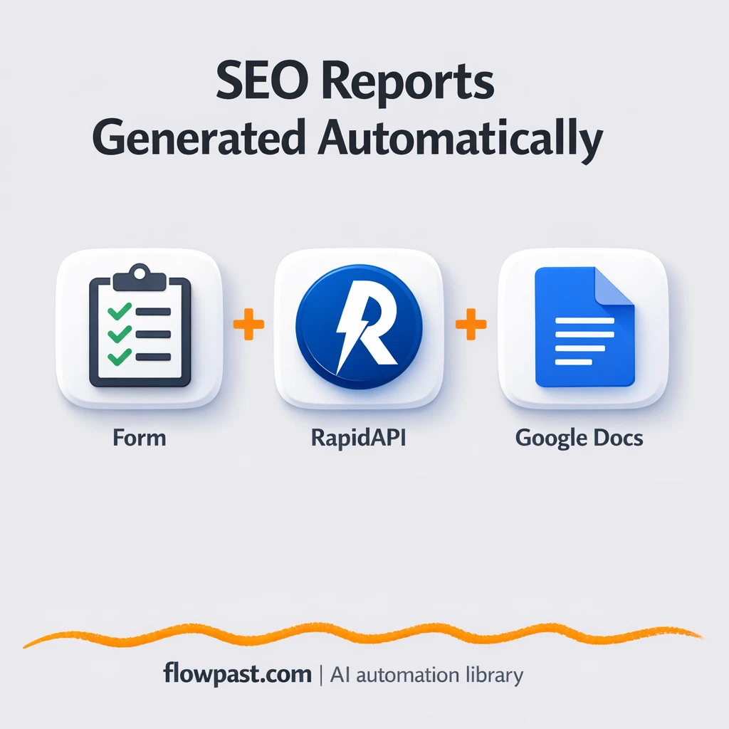 RapidAPI to Google Docs, SEO audits ready to share - n8n workflow automation template