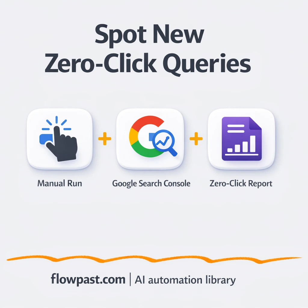 Google Search Console to Google Sheets, new queries - n8n workflow automation template