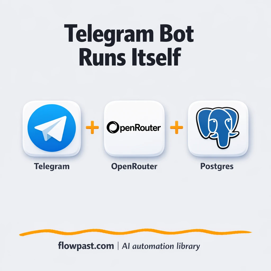 Telegram + Postgres: a bot that posts and tracks - n8n workflow automation template