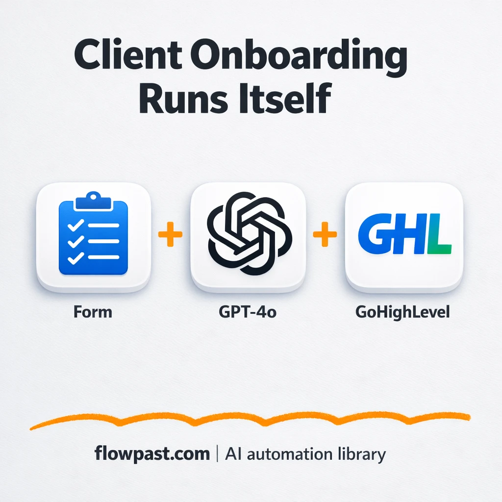 GoHighLevel + Google Drive, client onboarding done - n8n workflow automation template