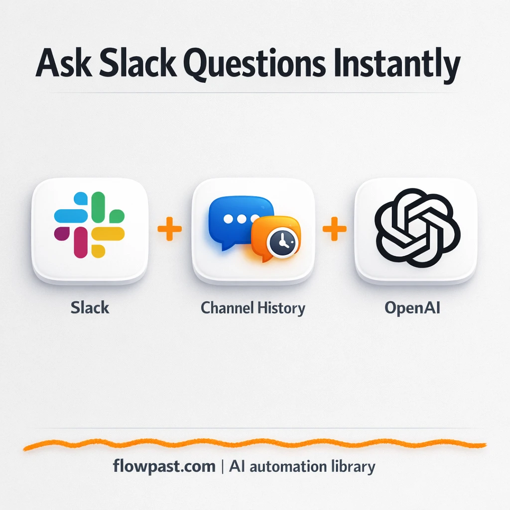 Slack + OpenAI: instant recaps from real messages - n8n workflow automation template