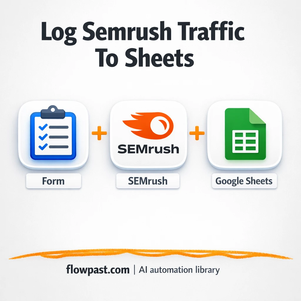Semrush to Google Sheets, traffic logs done for you - n8n workflow automation template