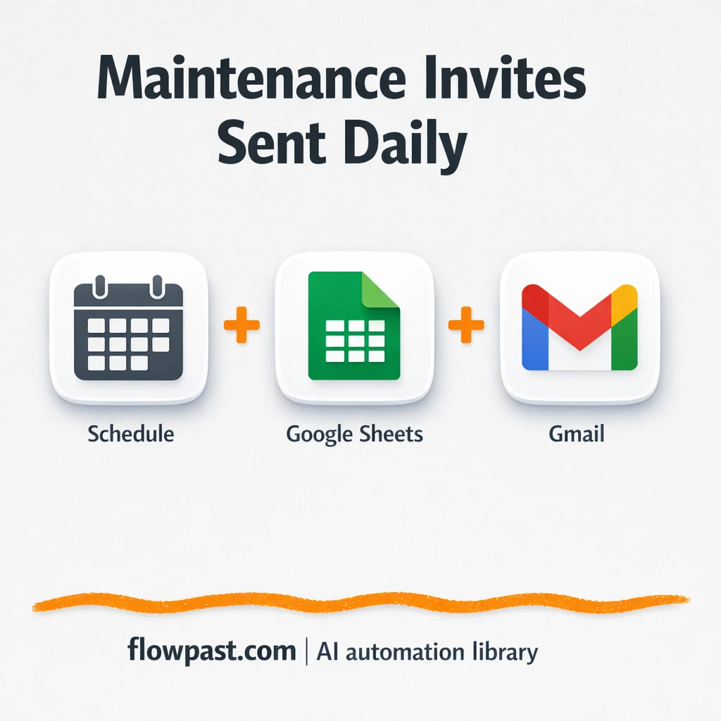 Google Sheets to Gmail, calendar invites sent for you - n8n workflow automation template