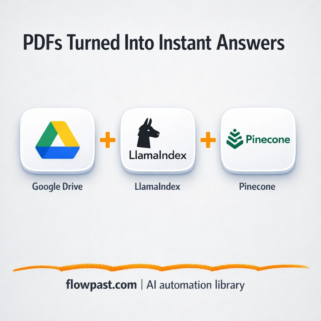 Google Drive + Pinecone: PDFs your bot can trust - n8n workflow automation template