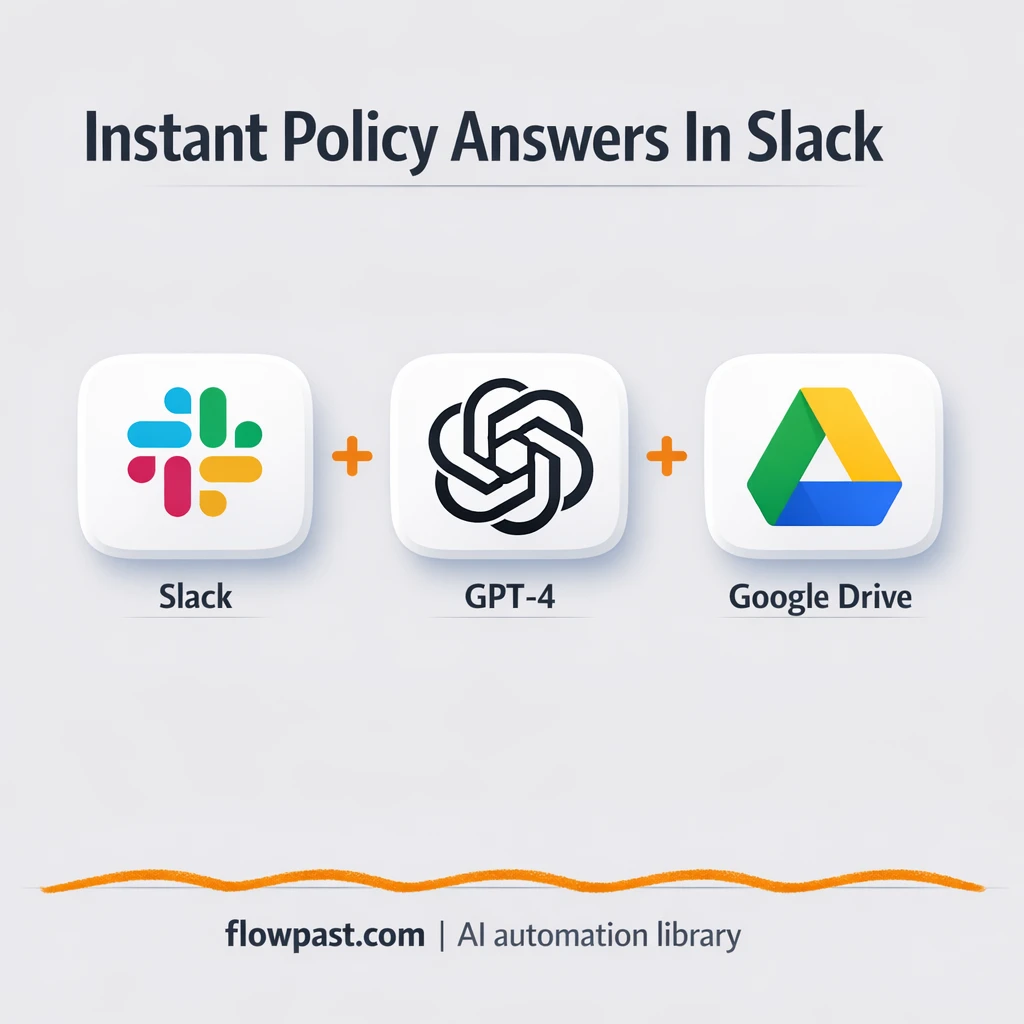 Slack + Google Drive: instant policy Q&A replies - n8n workflow automation template