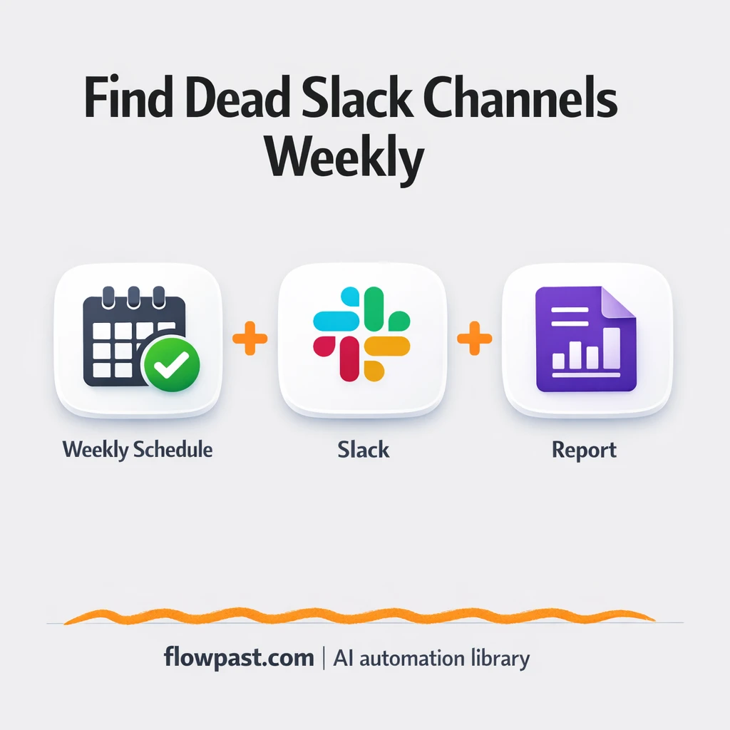 Slack + Google Sheets: weekly inactive channel report - n8n workflow automation template