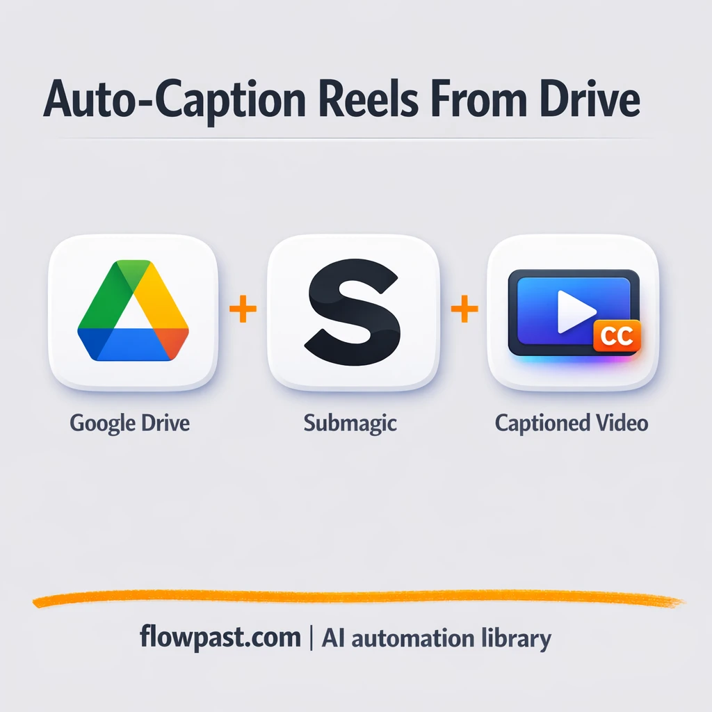 Google Drive + Submagic: captions delivered to Drive - n8n workflow automation template