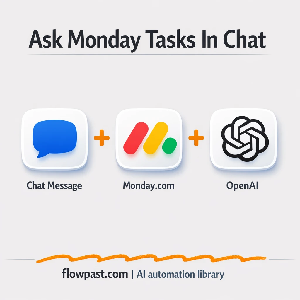 Monday.com + Slack: instant answers on overdue tasks - n8n workflow automation template