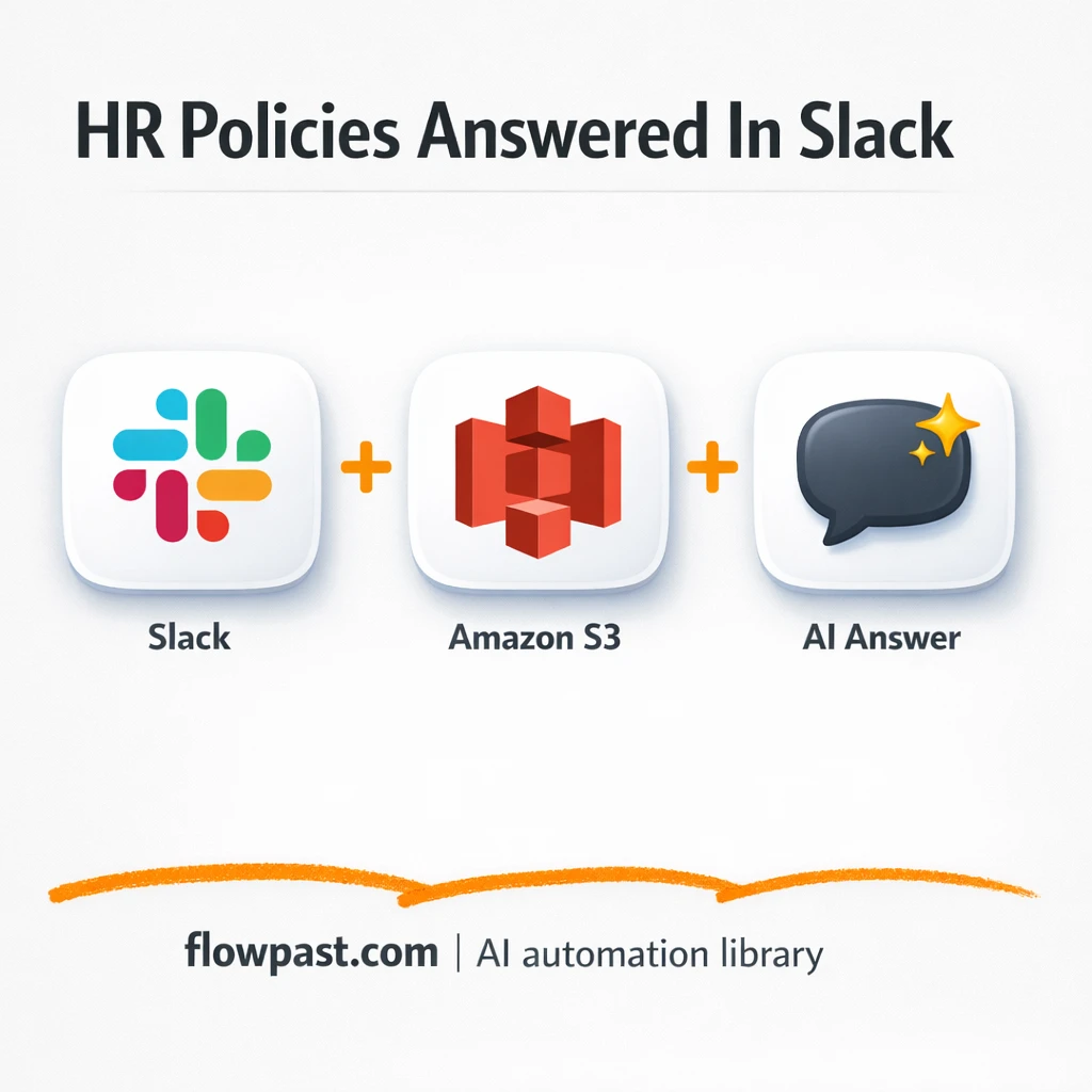 Slack + Amazon S3: instant HR policy answers - n8n workflow automation template