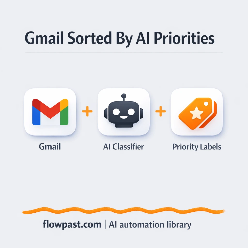 Gmail + OpenAI: inbox triage that labels and archives - n8n workflow automation template