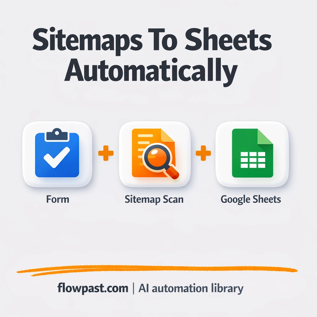 Google Sheets + robots.txt: clean sitemap URLs - n8n workflow automation template