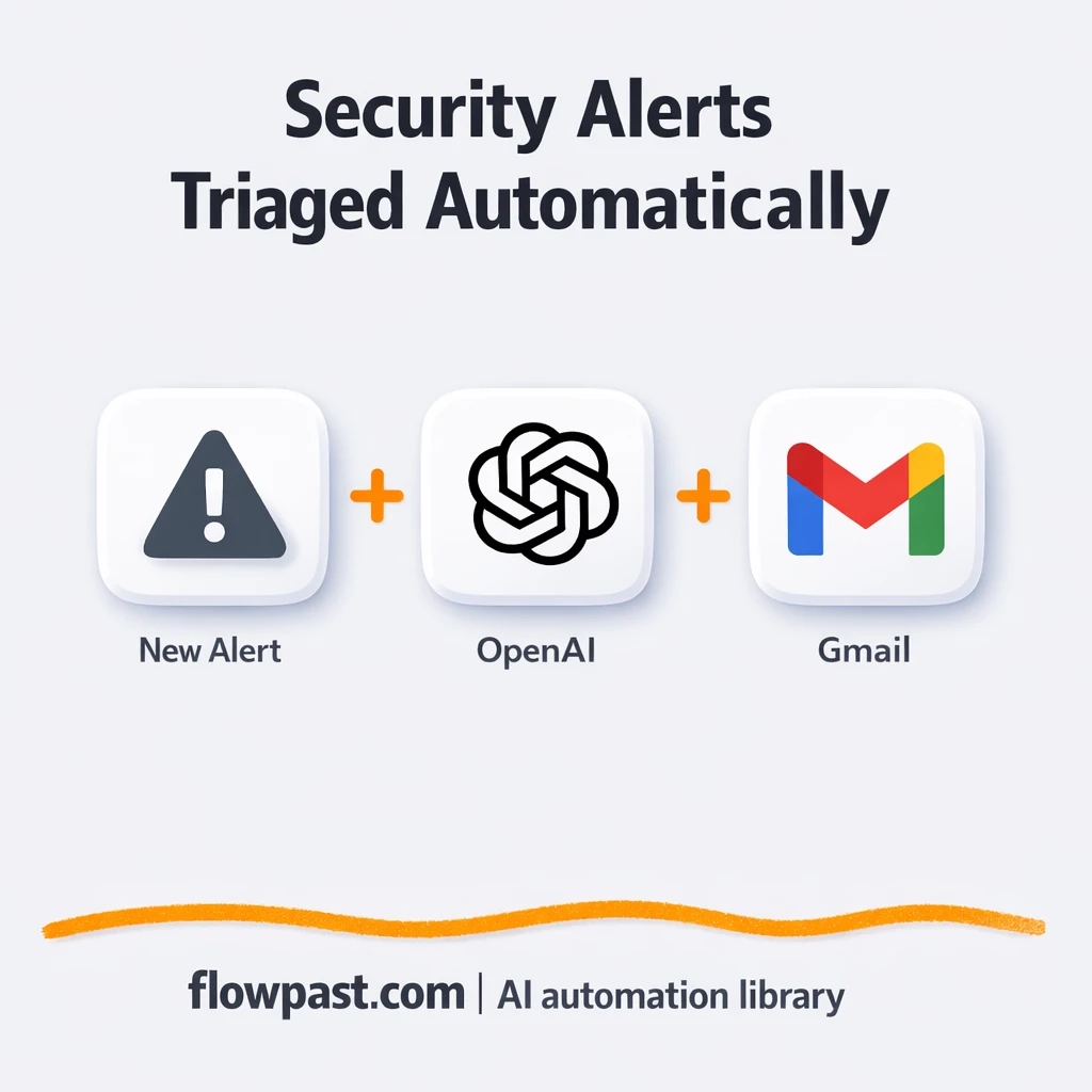 OpenAI + Gmail: clear security incident briefs - n8n workflow automation template
