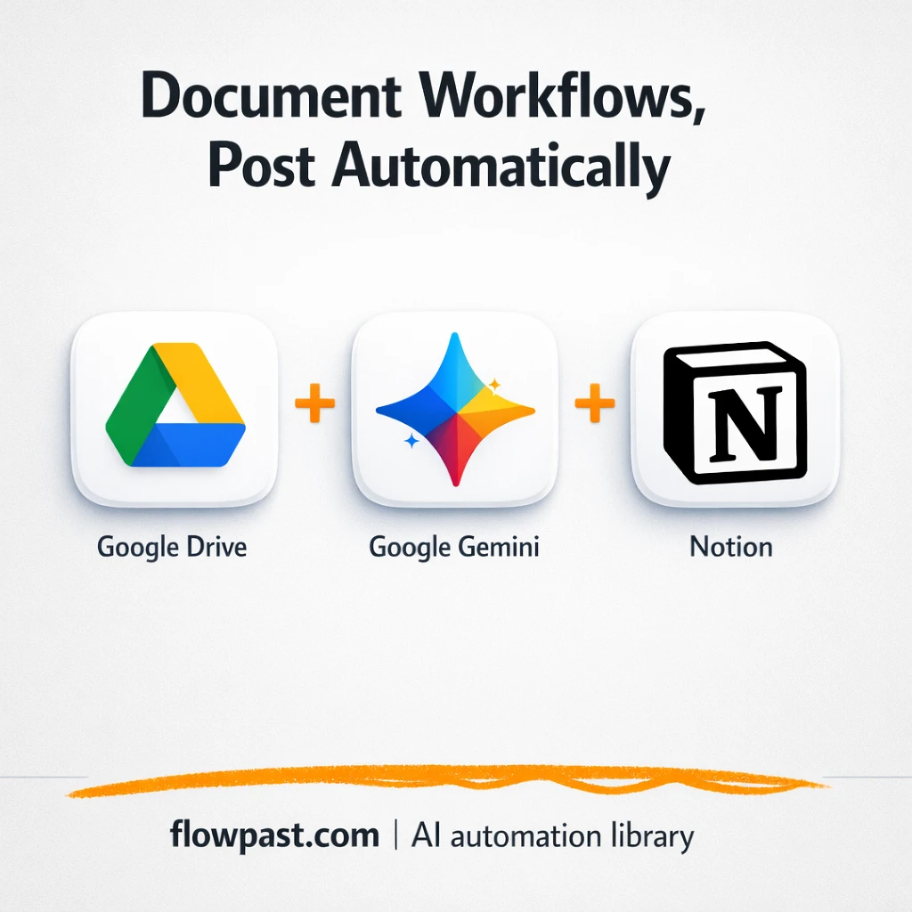 Google Drive to Notion, plus LinkedIn posts done - n8n workflow automation template
