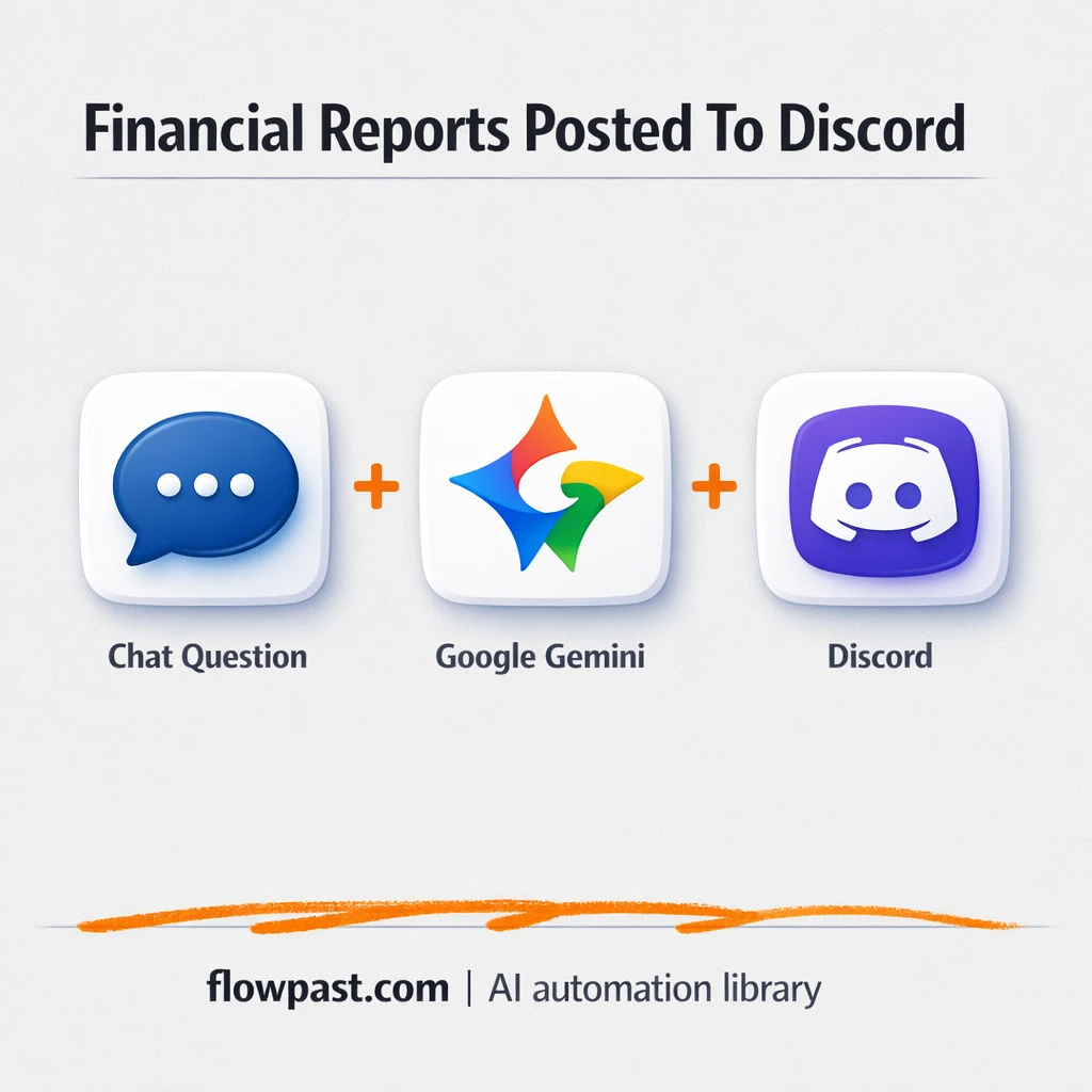 Gemini to Discord, polished finance updates on demand - n8n workflow automation template