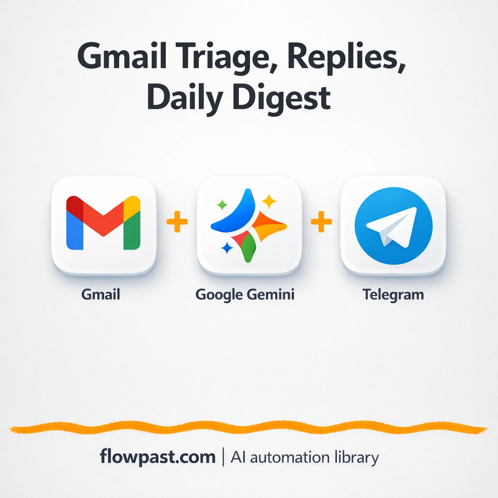 Gmail + Telegram: approve replies without inbox chaos - n8n workflow automation template