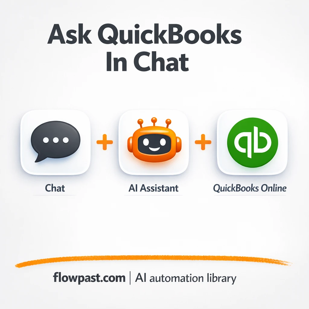QuickBooks Online + OpenAI: answers in plain English - n8n workflow automation template