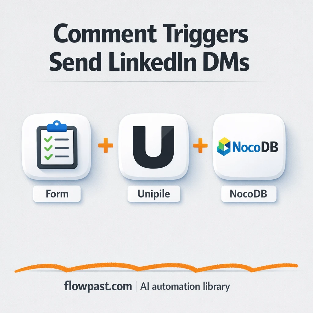 LinkedIn + NocoDB: comment leads logged, no repeats - n8n workflow automation template