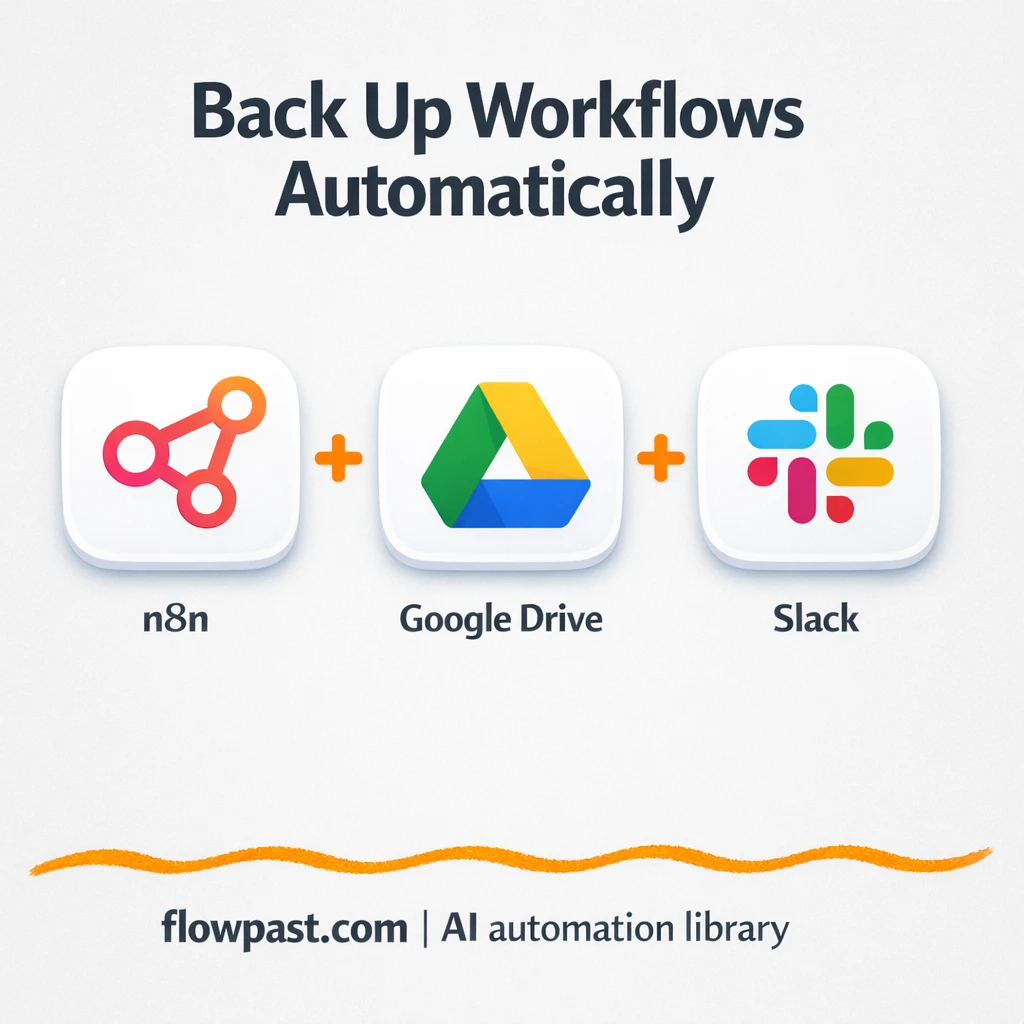 Google Drive + Slack: backups you can trust - n8n workflow automation template