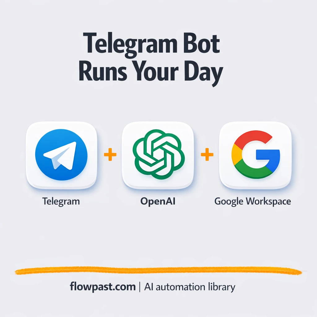 Telegram + Gmail, send follow ups from one chat - n8n workflow automation template