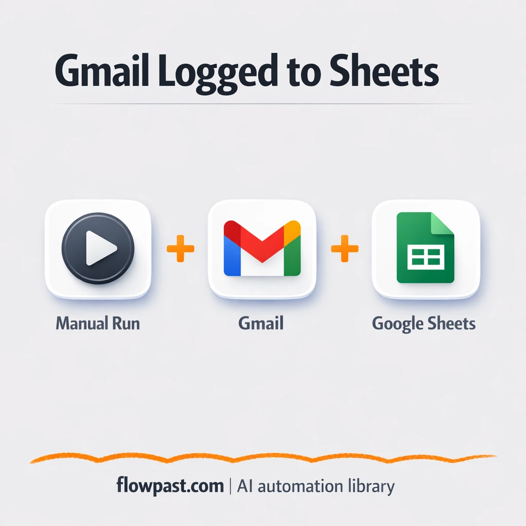 Gmail to Google Sheets, every email logged clean - n8n workflow automation template