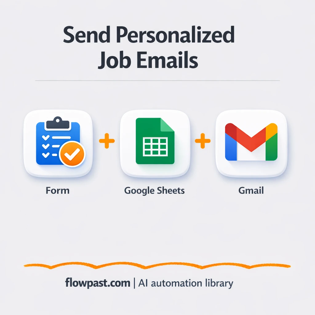 Google Sheets to Gmail, tailored applications sent fast - n8n workflow automation template