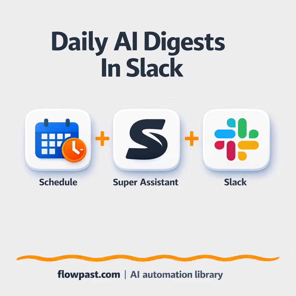 Super + Slack: daily team digests you can trust - n8n workflow automation template