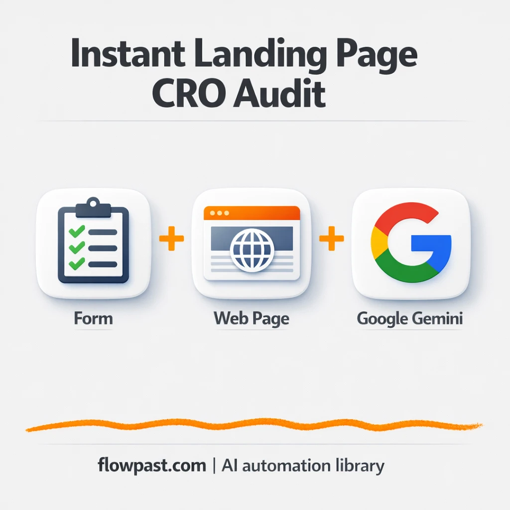 Slack + Google Gemini: landing page CRO fixes fast - n8n workflow automation template