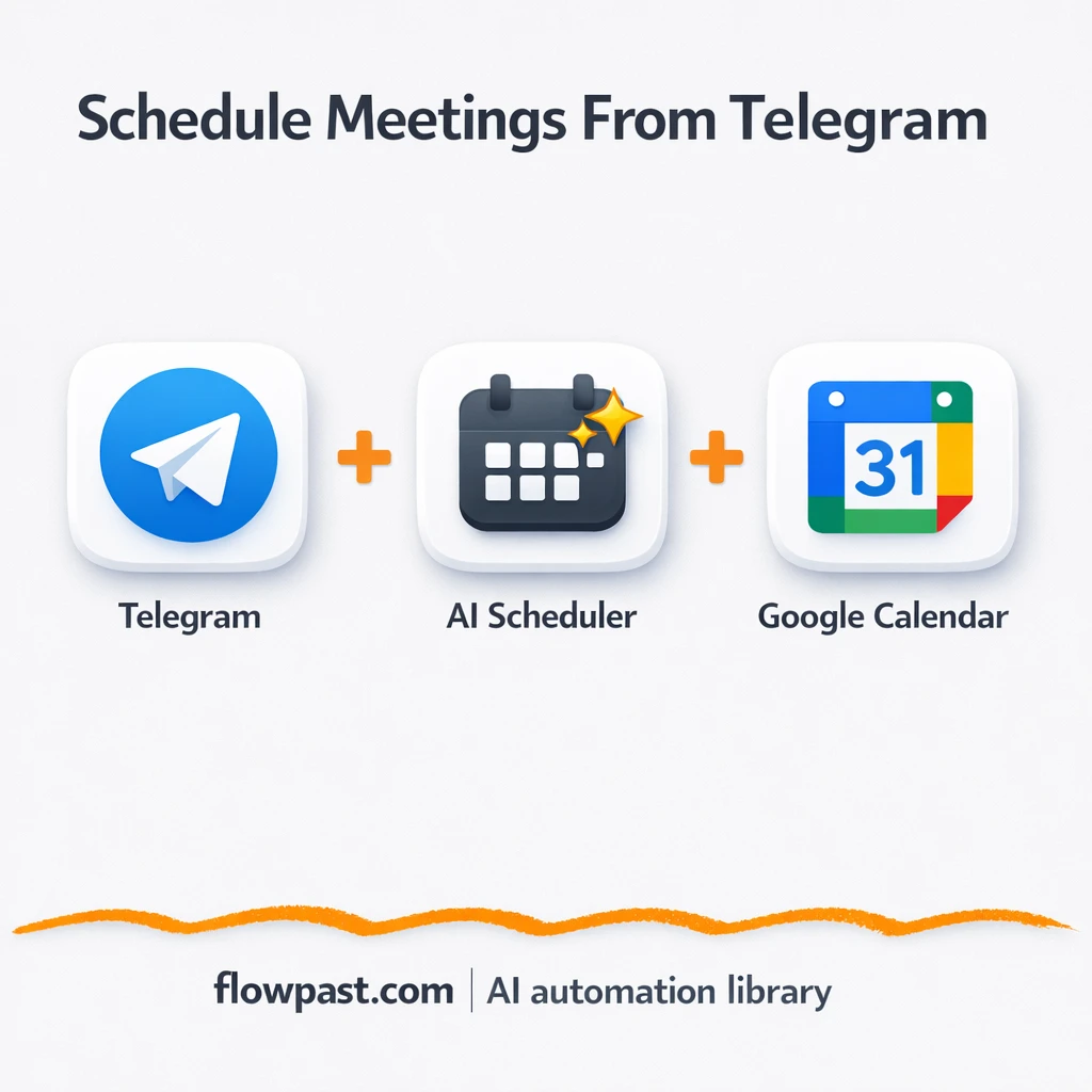Telegram + Google Calendar: book meetings without clashes - n8n workflow automation template