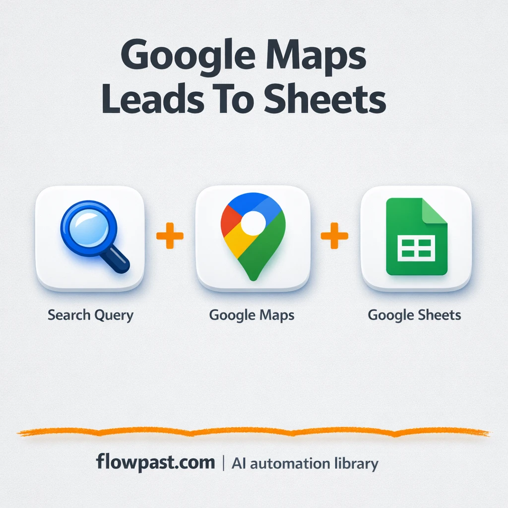 Google Maps to Google Sheets, clean email leads - n8n workflow automation template