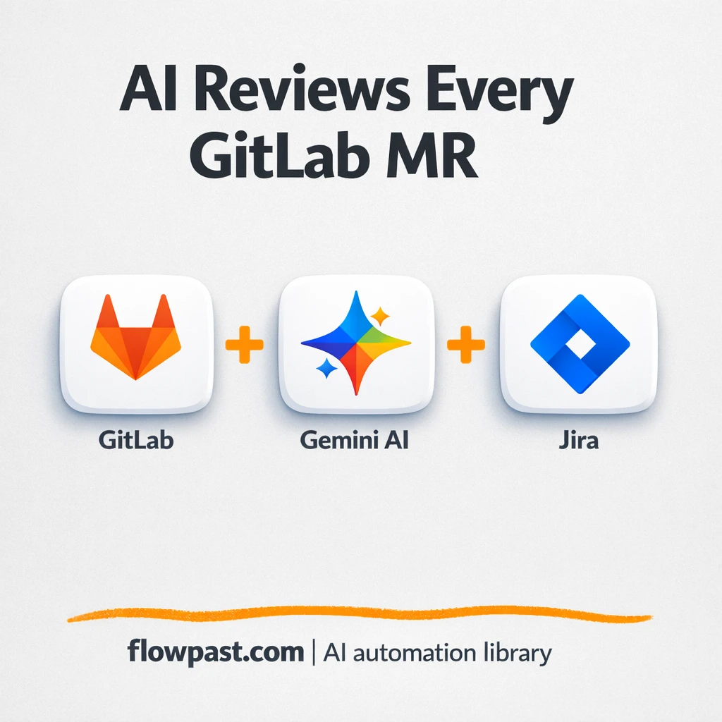 GitLab + Jira: faster merge request reviews - n8n workflow automation template