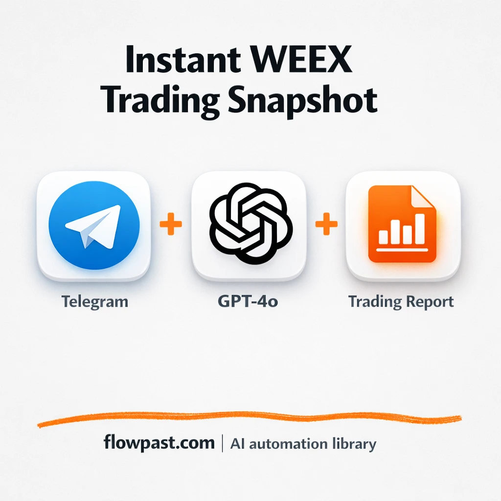 Telegram + WEEX: spot signals in one clean message - n8n workflow automation template
