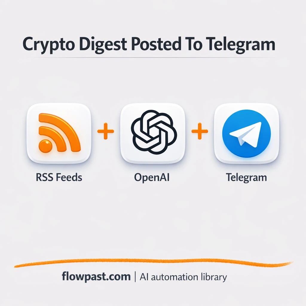 RSS + Telegram: crypto digests posted in Russian - n8n workflow automation template