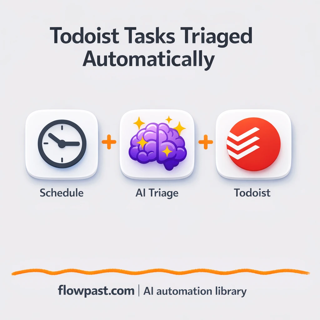 Todoist + OpenAI: tasks prioritized and scheduled - n8n workflow automation template