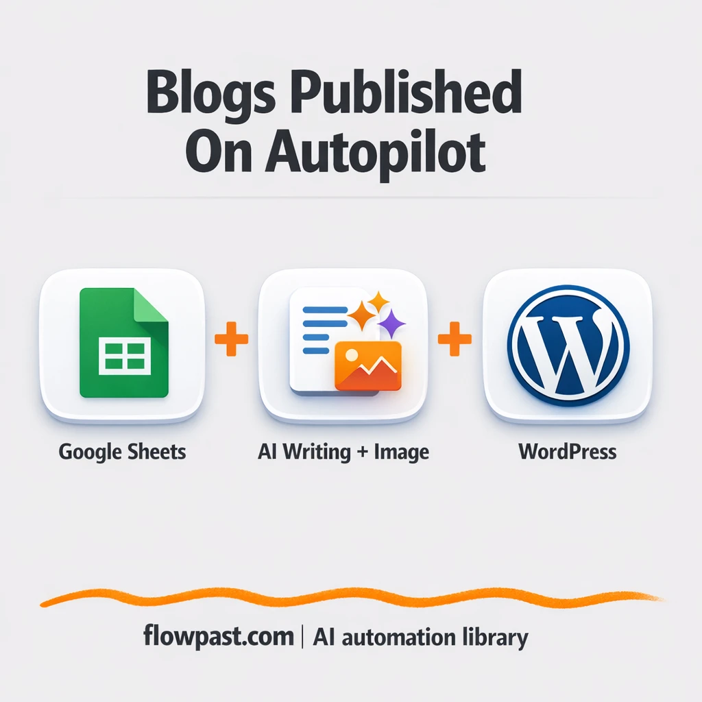 Google Sheets to WordPress, posts published hands-free - n8n workflow automation template