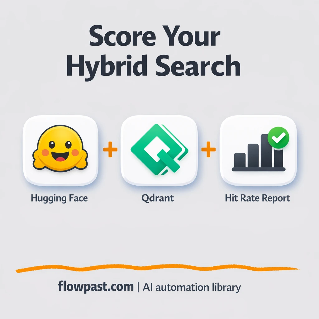 Qdrant + Google Sheets: track hits at 1 fast - n8n workflow automation template