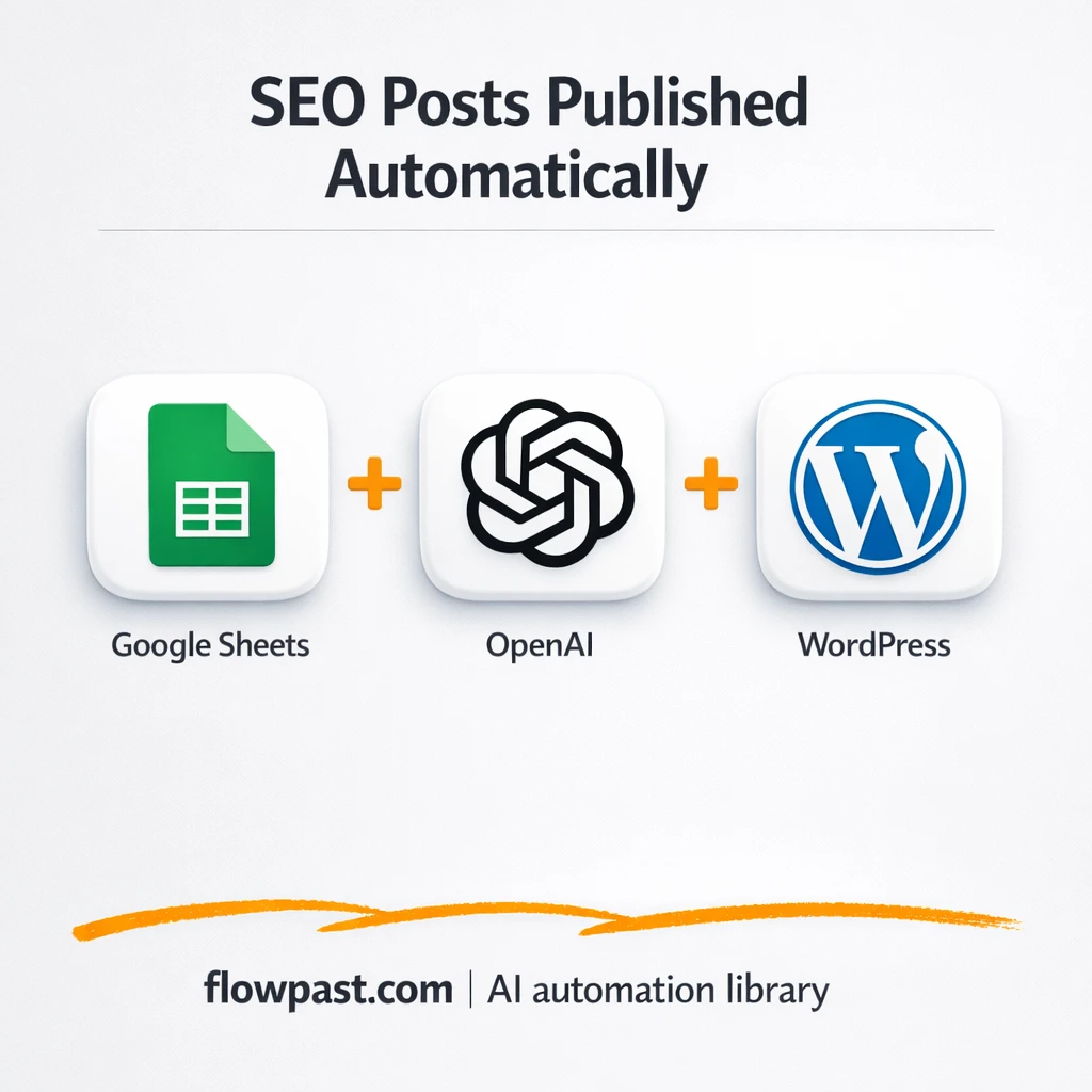 Google Sheets to WordPress, posts published on autopilot - n8n workflow automation template