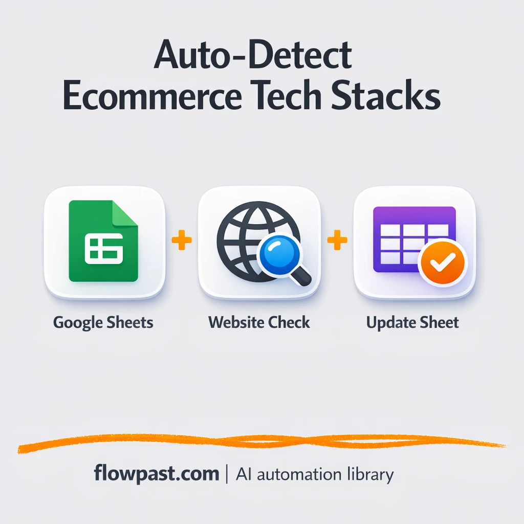 Google Sheets + BuiltWith: tech stack leads, sorted - n8n workflow automation template