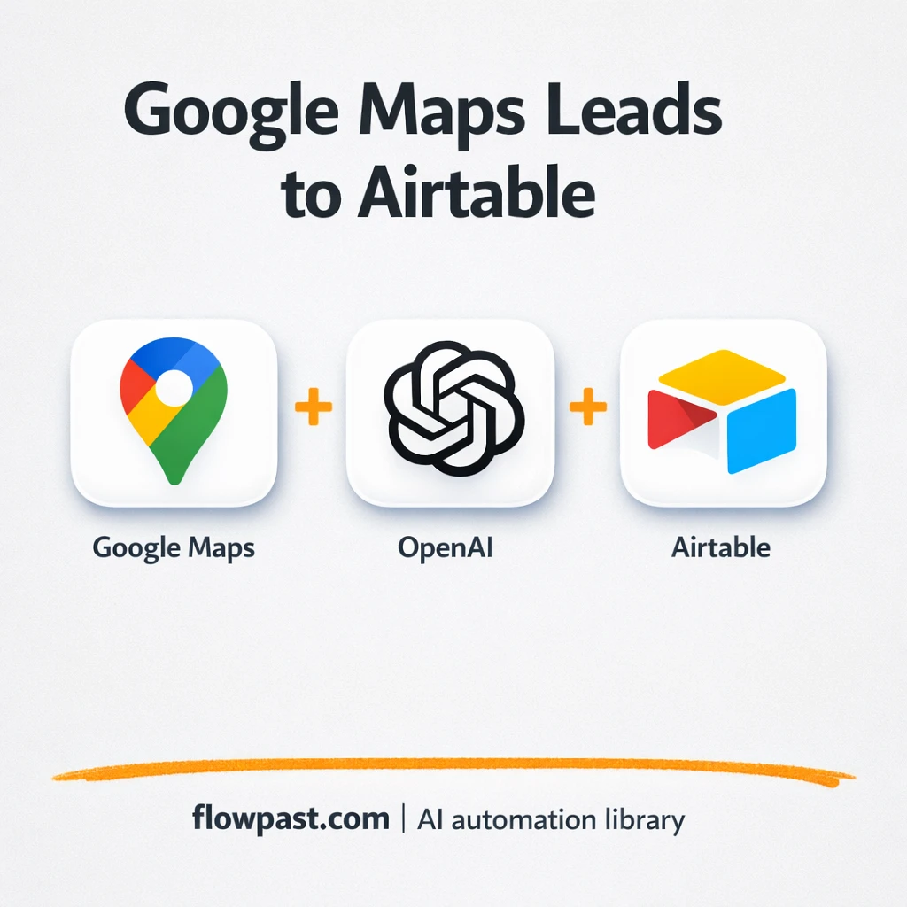 Google Maps to Airtable, clean leads ready to use - n8n workflow automation template