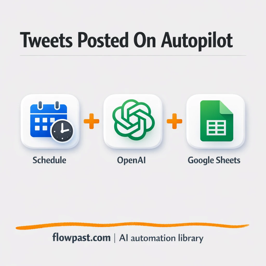 X + Google Sheets: posts drafted, posted, logged - n8n workflow automation template