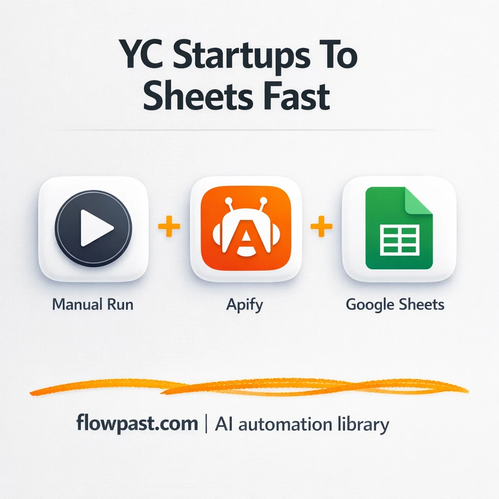 Apify to Google Sheets, YC leads ready to use - n8n workflow automation template