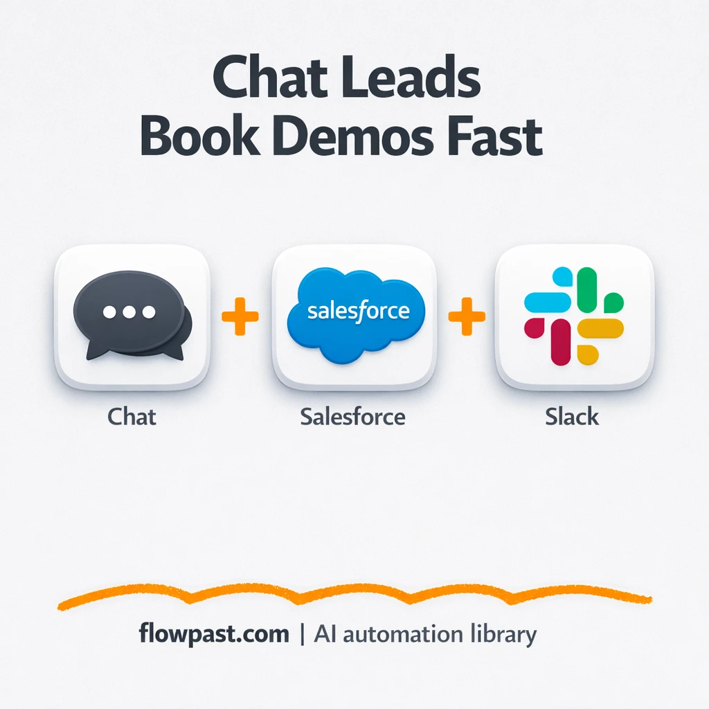 Salesforce + Slack, cleaner leads and faster follow ups - n8n workflow automation template