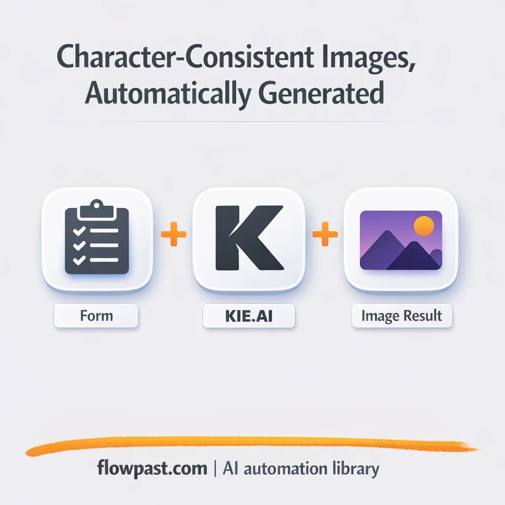 KIE.AI + Google Sheets: consistent character images - n8n workflow automation template