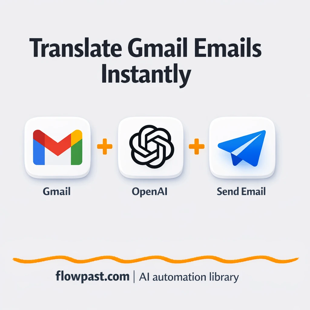 Gmail + OpenAI: translated emails, labeled and clear - n8n workflow automation template