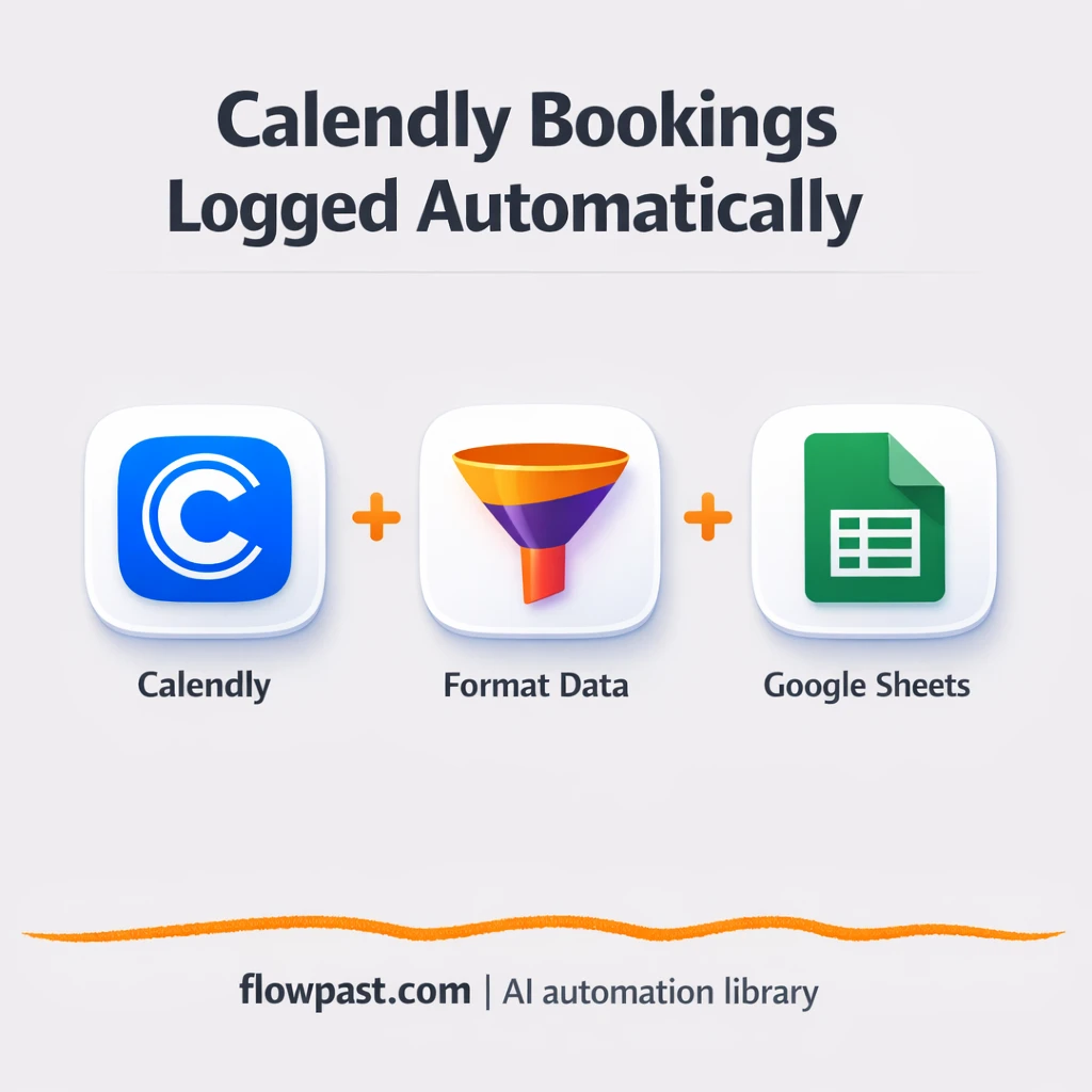 Calendly to Google Sheets, bookings logged clean - n8n workflow automation template