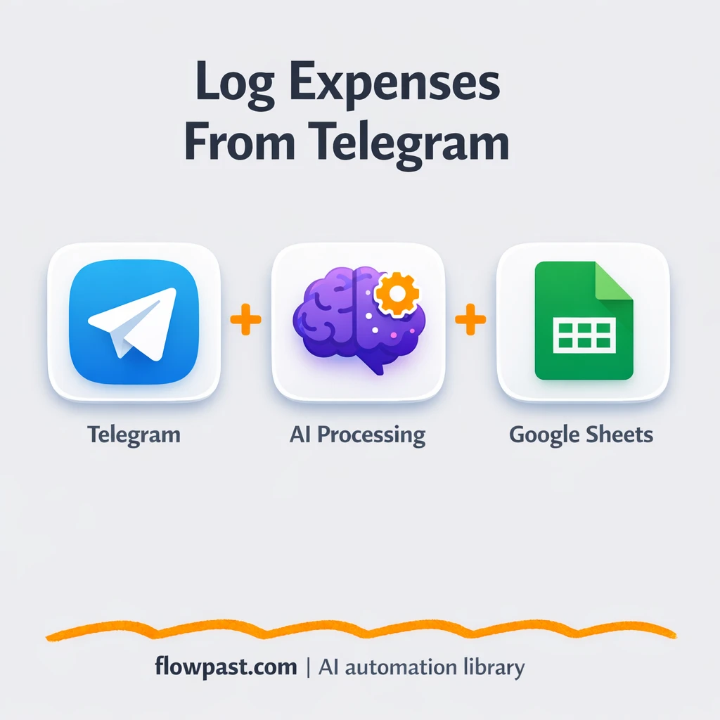 Telegram to Google Sheets, expenses logged as you go - n8n workflow automation template