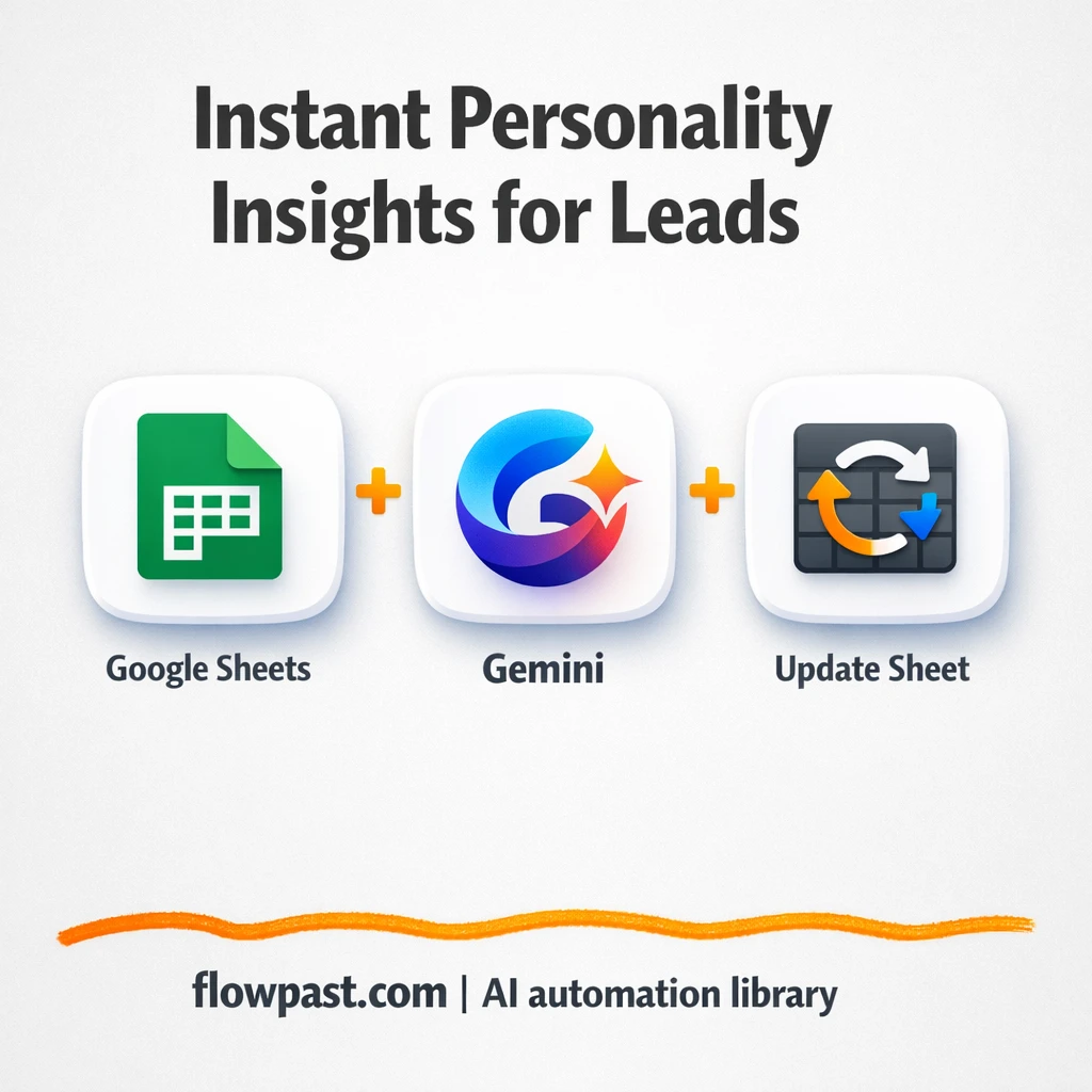 Google Sheets + Gemini: richer lead notes fast - n8n workflow automation template